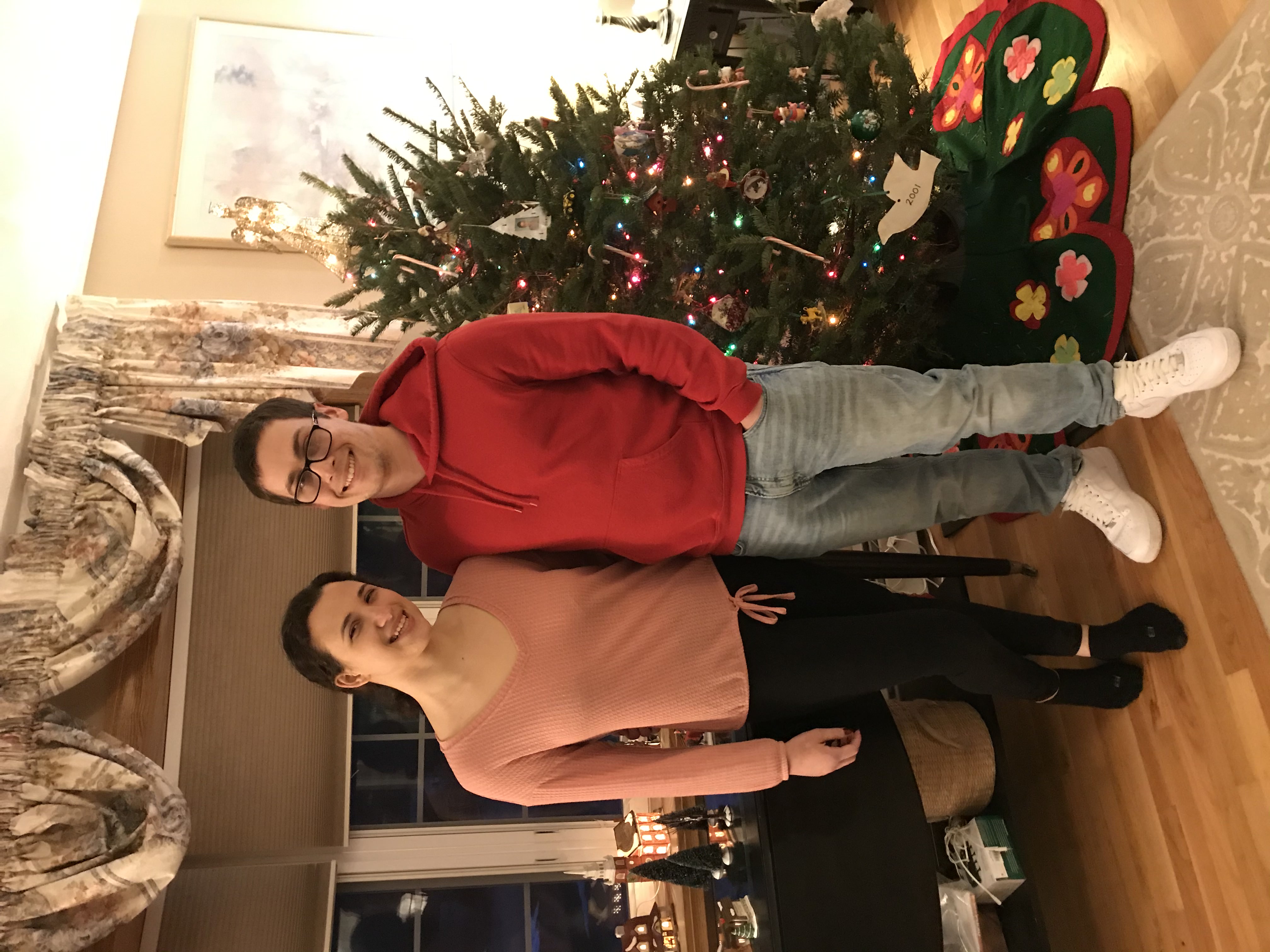 Jen and Matt's first Christmas